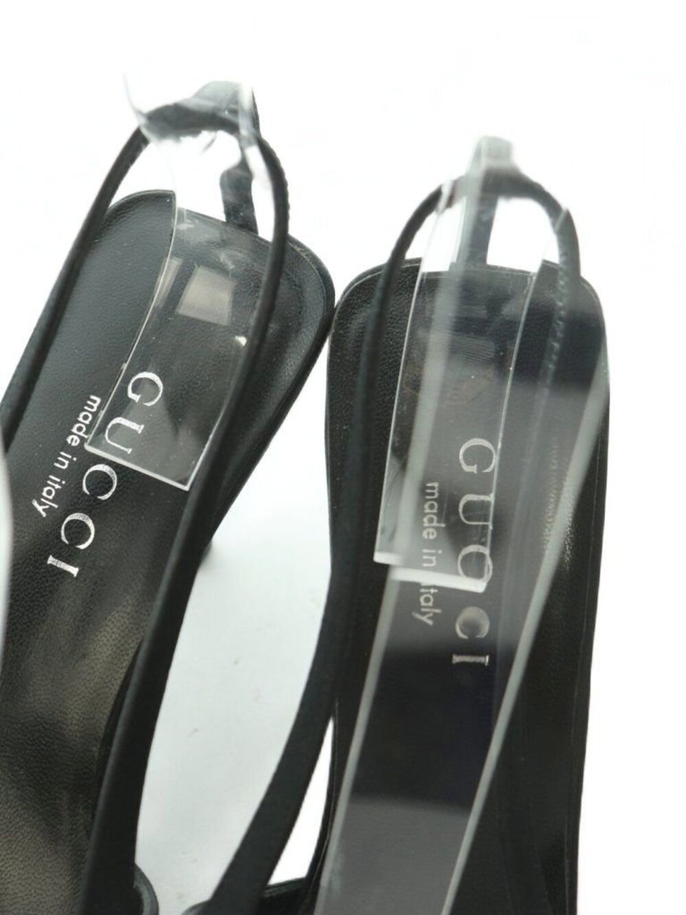 Gucci Sandals Square Toe Sling Bag 37.5 24.5 cm Black - Picture 4 of 9
